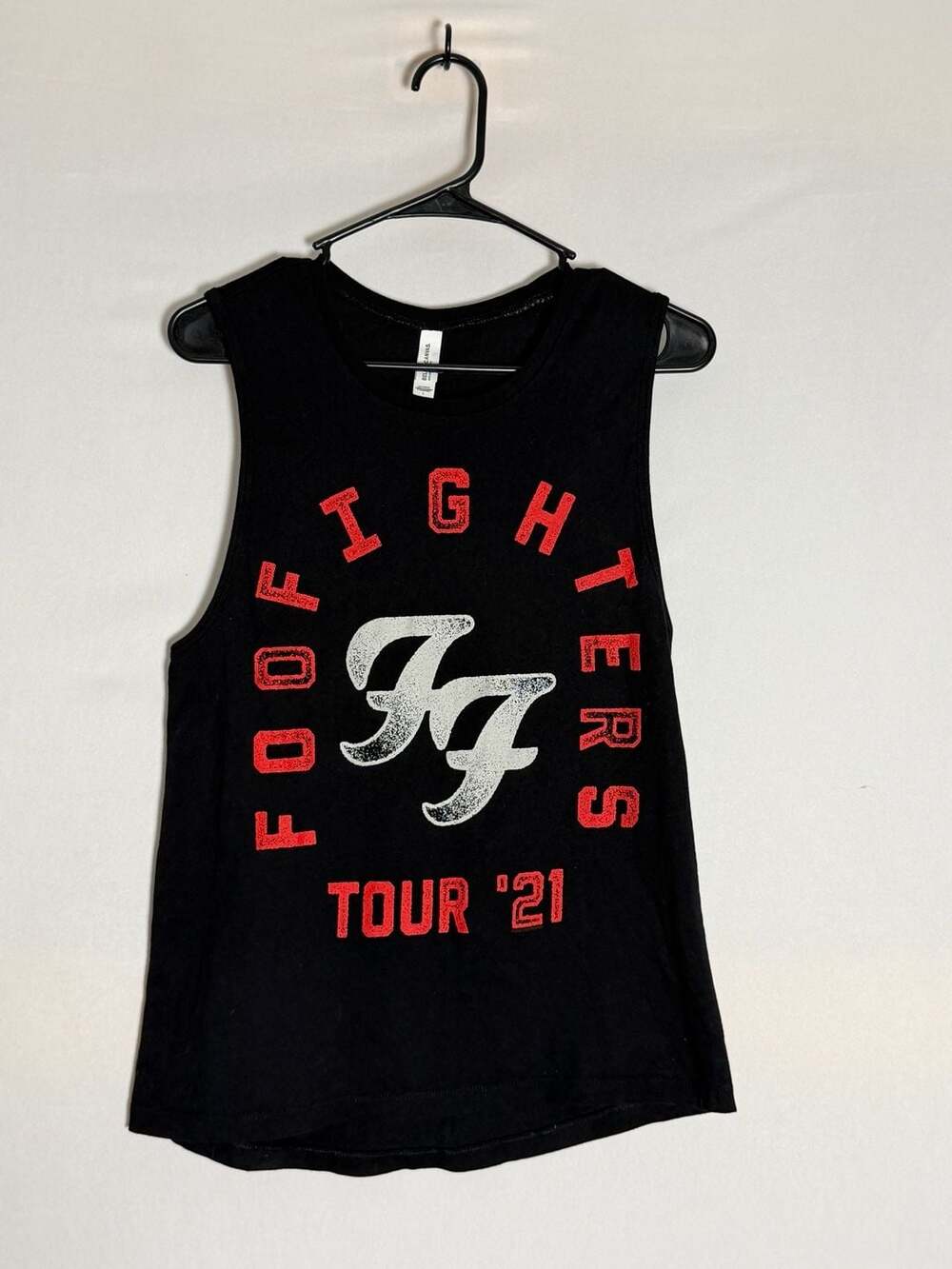 Bella + Canvas Foo Fighters Tour '21 Tank Top Size L Black